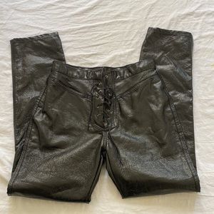 Vintage Wrangler Faux patent leather pants